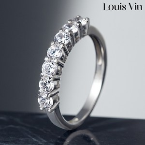 [GRA인증서/엑설런트컷팅/D-Color] 루이뱅 모이사나이트 다이아 솔리테어 레이스 레이어드 반지