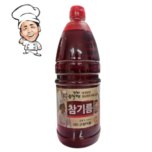 100% 참기름 1.8L 대용량 참기름 해표 신송 오뚜기 참고을 우영식품 업소용, 1개