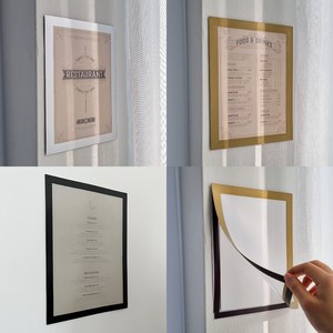 자석 부착게시판 제작 카페 어린이집 학원 대형알림판, 일반배송, 실버A4