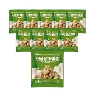 허닭 스팀 닭가슴살 깻잎맛 100g(1팩당160kcal), 100g, 10개