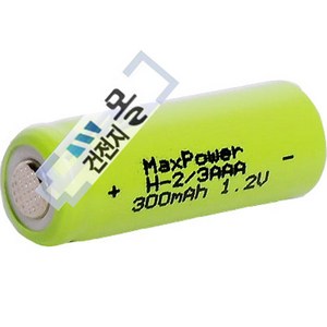 맥스파워 충전용 건전지 MH300-3A (1.2V 300mAh) 2/3AAA 니켈수소, 1개, 1개입