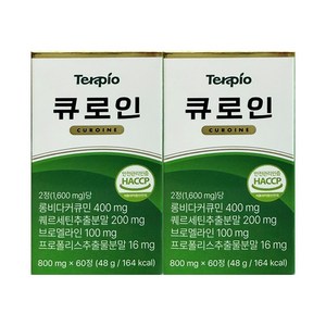 테라피오 큐로인 커큐민 퀘르세틴 600mg x 60정 2개