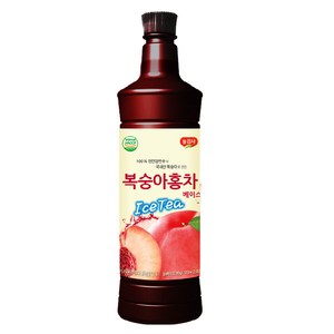 광야 늘감사 복숭아홍차 베이스 970ml 희석식음료, 1개