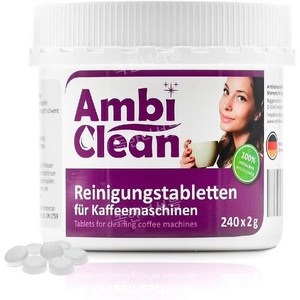 AmbiClean 엠비클린 커피머신 세척 세정제 알약 스케일링 클리너 240정, 3개