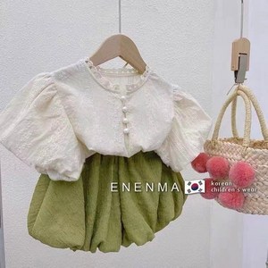 [당일발송]온리히얼 아기 유아 진주블라우스상하복세트 여아블라우스상하복 가족사진의상 펌킨팬츠