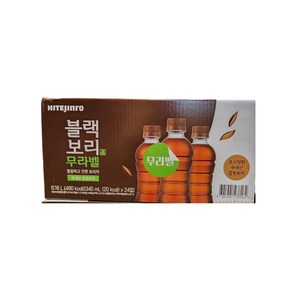 하이트진로 블랙보리 무라벨 340ml x 24개입 국내산 검정보리 코스트코, 24개