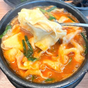 전국맛집 [봉평메밀마당] - 얼큰 손 수제비 / 생 수제비 장칼국수 맛, 2개, 1.1kg