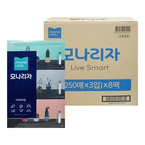 모나리자 각티슈 250매 24각 1박스, 24개