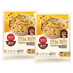 햇반쿡반 만능계란볶음밥, 2개, 400g