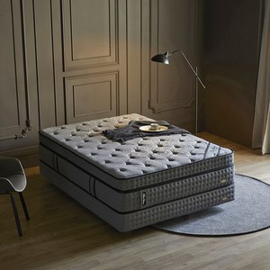 펠리스침대 시그니처03 토퍼분리형 9존 독립스프링 매트리스 S/SS/D/Q/K/LK/SK 싱글/슈퍼싱글/더블/퀸/킹/라지킹/슈퍼킹, 다크그레이, 370mm