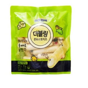 천하장사 더블링 콘&스윗치즈 소시지, 400g, 6개