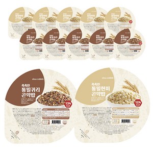 촉촉한 통밀현미 곤약밥 6개+촉촉한 통밀귀리 곤약밥 6개, 150g, 1박스