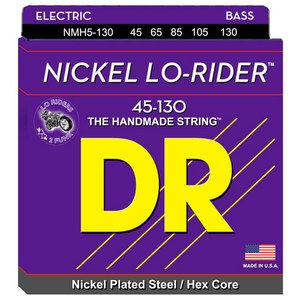 DR - Nickel Lo-Ride Bass Medium 5st 니켈 베이스 5현 스트링 045-130 (NMH5-130), 1개