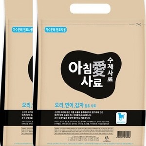 아침애사료 오리.연어.감자사료 (3Kg.2개) + 증정사료(210g), 2개, 3kg