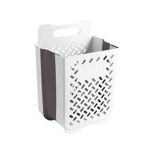 민트스타 접이식 벽걸이 빨래바구니, 블루