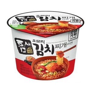 틈새 오모리 김치찌개라면 용기면 큰컵 150g x 12개