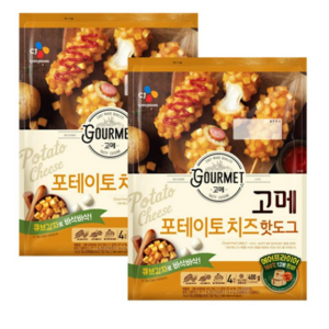 고메 CJ 포테이토치즈 핫도그 400g, 4개