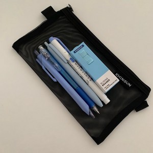 신학기 스테디셀러 지우개 형광펜 샤프 볼펜 문구세트 파스텔톤 필통 올인원 핑크 블루 화이트 그레이 그린 네이비 선물 세트, 2개, blue