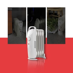 [따끈함 200%] 시즌퀸 미니 라디에이터 가정용 사무실 라디에이터 소형 전기 라지에터, 미니 라디에이터 7핀 (화이트)