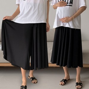 [당일출고] 수엠W 임산부 와이드 팬츠 출산 전후 활용가능 빅사이즈바지 E004 마망플레어와이드팬츠