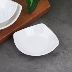 순백 멜라민 그릇 업소용 반찬 식당 앞접시, 사각찬기 1호 9.5cm, 1개