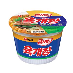 농심 육개장 큰사발면 110g 6개