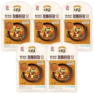 CJ 다담 정통 된장찌개 양념 140g x 5입, 5개