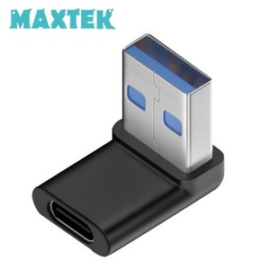 무배 MT484 USB3.1 to C타입 M/F 연장 젠더 하향 90도, 1개