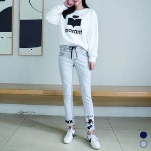 디즈니 여성 봄 여름 청바지 캐릭터 데님 팬츠 summer jeans