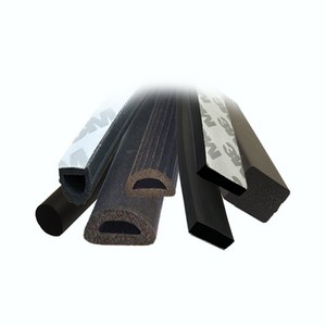 EPDM 발포패킹 발포 원형 사각 D형 팩킹 고무, 8 x 20 EPDM D형 테이프접착 1M, EPDM D형 발포 테이프접착, 1개