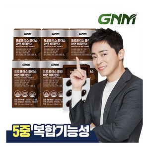 [GNM자연의품격] 프로폴리스 플러스 아연 비타민D 6박스 (총 6개월분) / 비타민B 판토텐산, 30정, 6개