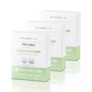 뉴로랩스 프로니카 x 3SET 위건강 위에 좋은 그린세라-F 금은화 영양제, 3개, 60정