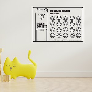 네임코코 스케줄 플래너 탈부착형 냉장고 메모시트 메모스티커, 메모시트(16)-칭찬보드3, 1개