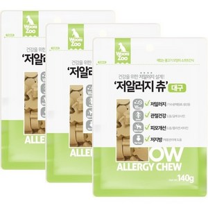 우리주 가수분해 저알러지츄140g(대구), 140g, 3개