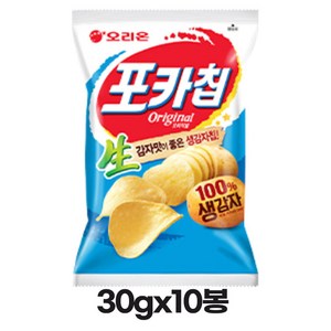 오리온 포카칩 오리지널, 30g, 10개