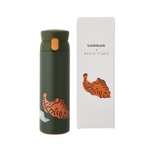 락앤락 무직타이거 워너비 원터치 텀블러, 그린, 450ml