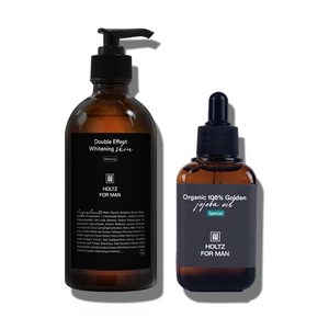 홀츠포맨 남성 남자 미백 스킨 토너 300ml 호호바 페이스 오일 60ml 2종 세트 면도후 진정 보습 영양 화장품, 1개