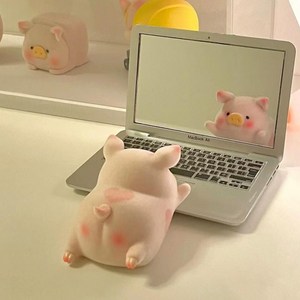 느낌상점 미니어처 맥북 손거울 휴대용 접이식 미니 거울 쓸데없는 웃긴 선물 재미있는, 상세 설명 참조, 1개