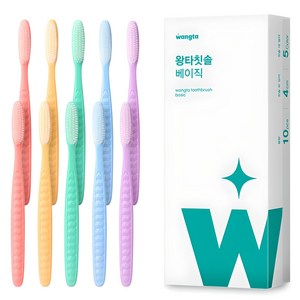 왕타 베이직 칫솔, 10개입, 1개