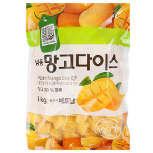 냉동 망고 다이스 1kg, 1개