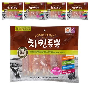 요미요미 강아지간식 치킨듬뿍 400g, 소프트닭갈비, 5개