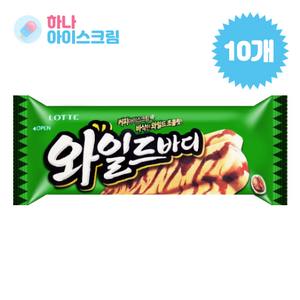 롯데제과 와일드바디 아이스크림, 10개, 70ml