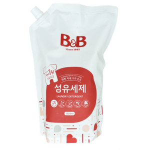 비앤비 섬유 유아 세제 리필, 1.5L, 4개