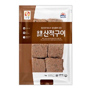 사조오양 숯불구이맛고기산적 1kg, 2개