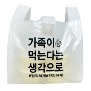 비닐봉투 배달봉투 배달비닐 봉지 돈까스 배민 도시락 치킨 포장 인쇄 비닐 소 중 대 100매, 15L, 100개