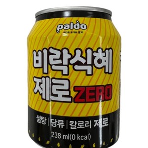 남녀노소 누구나 좋아하는 식혜 이젠 가볍게 칼로리 걱정없이 ~! 팔도 비락식혜 제로, 238ml, 36개