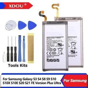 XDOU EB-BG973ABU EB-BG975ABU EB-BG980ABY 배터리 삼성 갤럭시 S3 S4 S8 S9 S10 S10X S10E S20 S21 FE 버, 02 For Galaxy S9