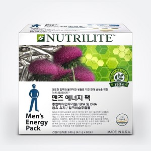 뉴트리라이트 맨즈 에너지 팩 비타민, 246g, 1개