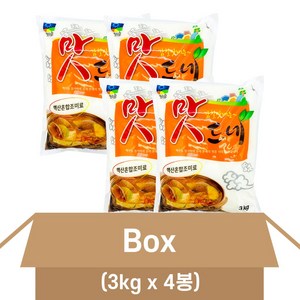 햇이슬 맛드네 3kg X4개 핵산조미료, 4개