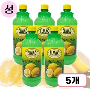 엘막 레몬주스 A-0336, 946ml, 5개